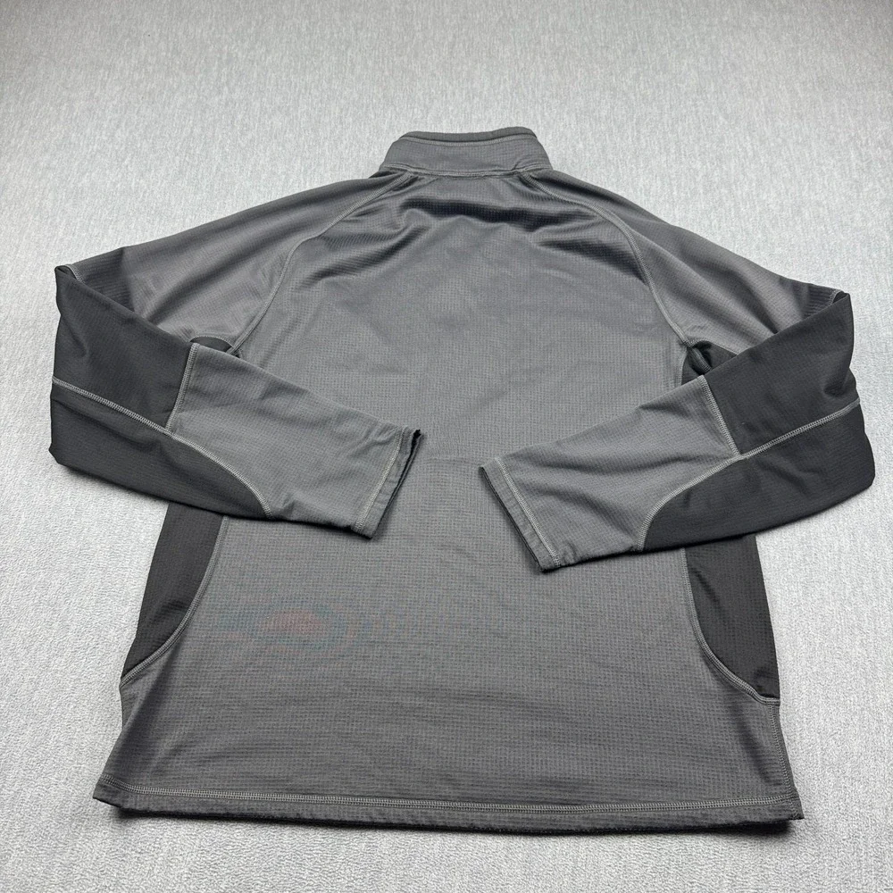 The North Face Sweater‎ Mens Large Gray 1/4 Zip Pullover Knit Waffle Outdoors
